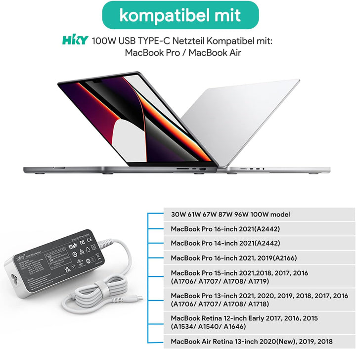 HKY 100W Netzteil Ladegerät für EF ECOFLOW Delta 3 Classic Tragbare Powerstation EcoFlow Delta 2 tra