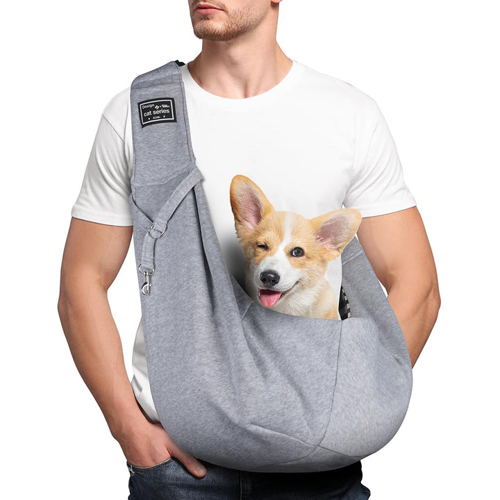 Hundetragetasche Welpen, Wendbarer Transporttasche für Hunde und andere Haustiere bis 7.5 kg Tragetu