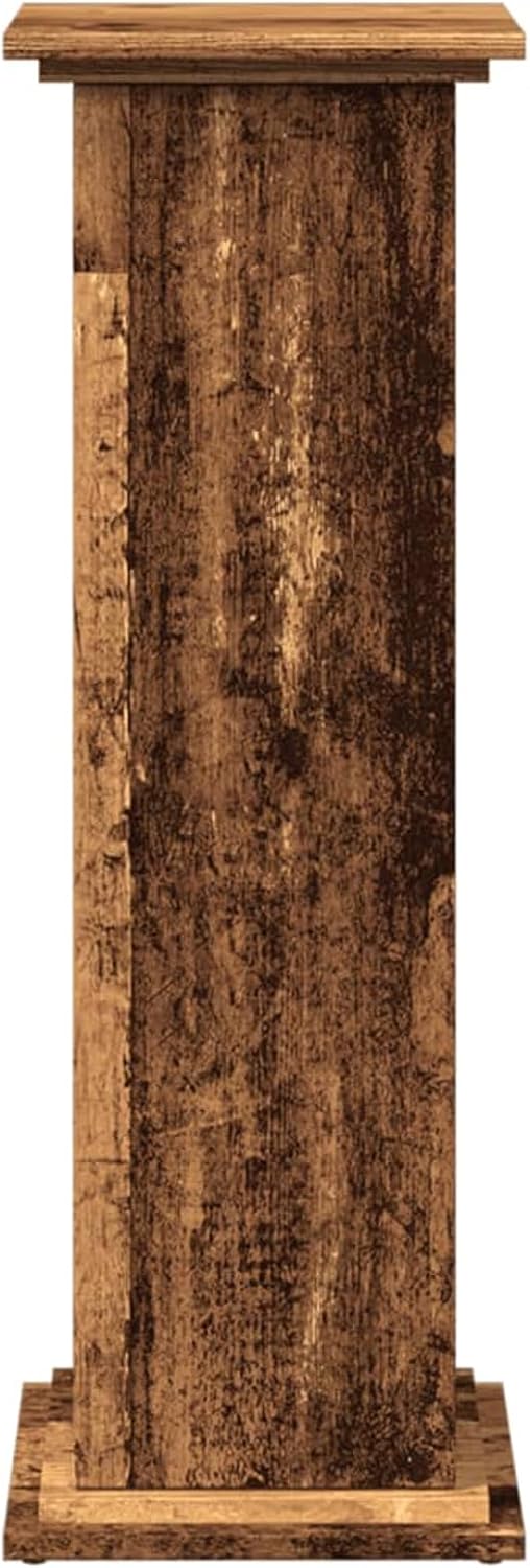 Homgoday Holzwerkstoff Blumenständer 3 Ebenen Altholzfarbe 31x30x90cm - Dekoration &amp; Stauraum Model8
