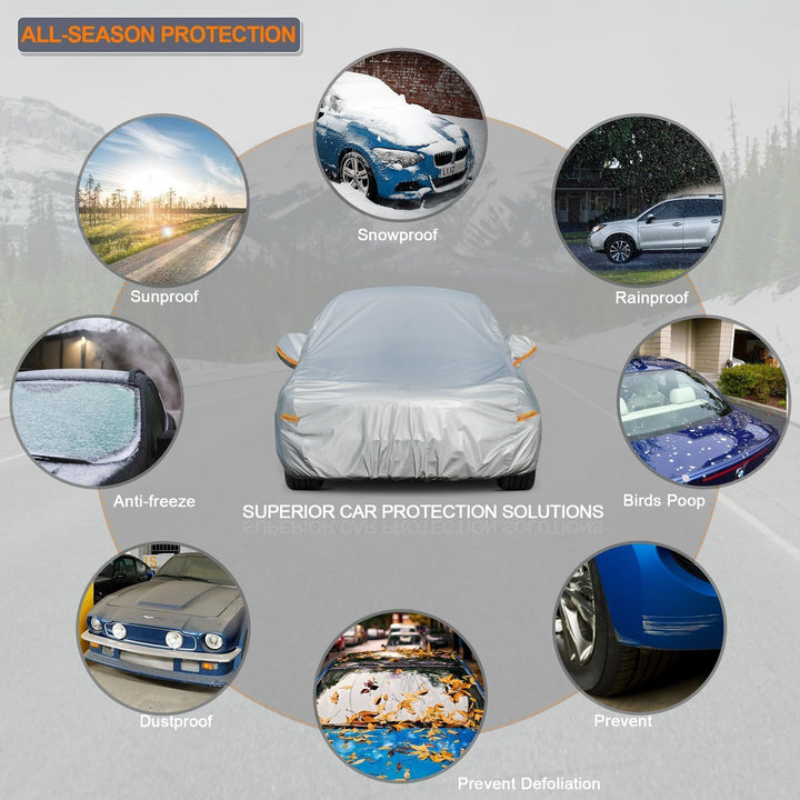 Kayme Autoplane Wasserdicht Atmungsaktiv für Land Rover Range Rover Evoque (2012-2025), 6 Schichten