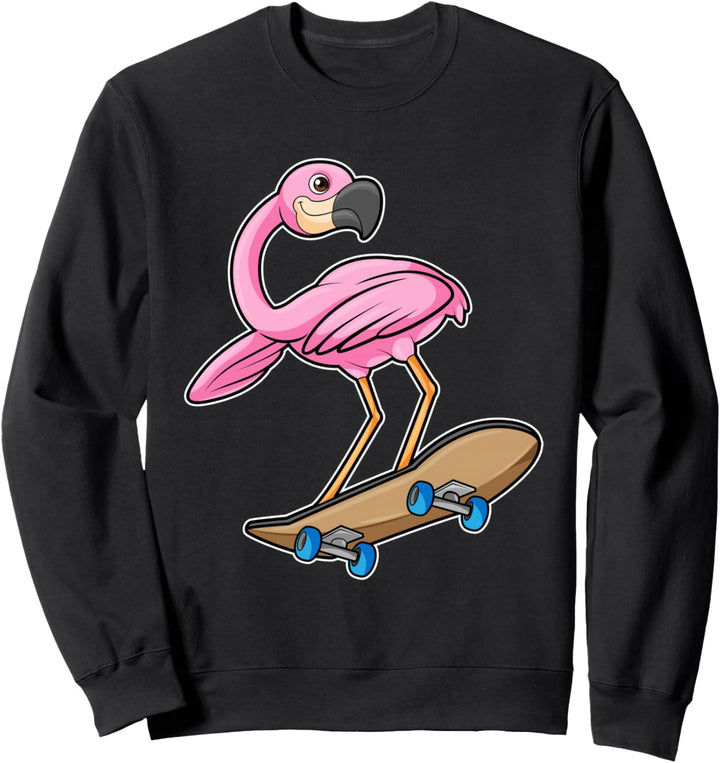 Flamingo Skater Skateboard Sport Sweatshirt