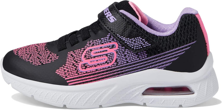 Skechers 303610l Bklv Mädchen Sportschuhe 27 EU Black Synthetic Lavender Trim, 27 EU Black Synthetic