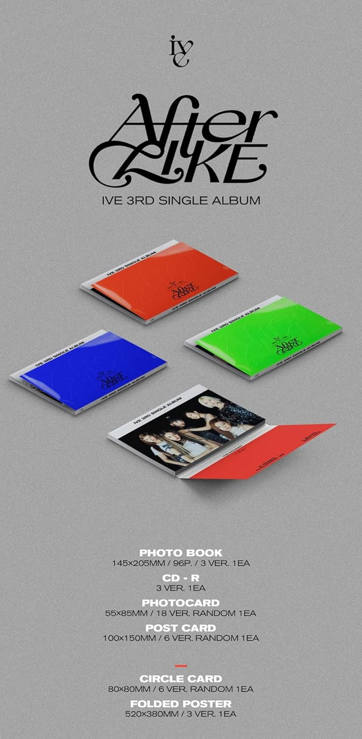 IVE - After Like [PHOTOBOOK ver.] 3rd Single Album+Pre-Order Benefit+Free Gift (2 ver.)
