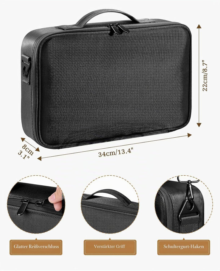 Luxspire Kosmetik Aufbewahrungsbox, Wasserdicht Kosmetikbeutel Reissverschluss Make-up Organizer Ver