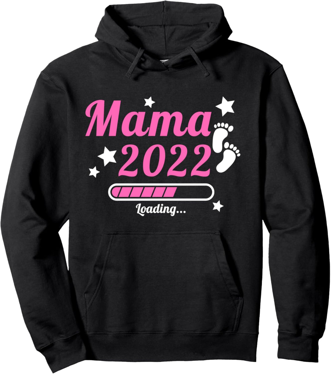 Mama 2022 Loading Mutter Nachwuchs Baby Kinder Schwanger Pullover Hoodie