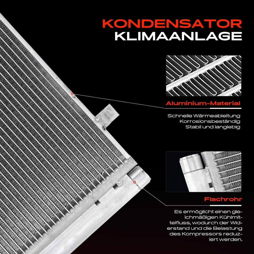 Frankberg Kondensator Klimaanlage Kompatibel mit Mii KE1 KF1 1.0L Electric 2011-2022 Citigo 1.0L 201