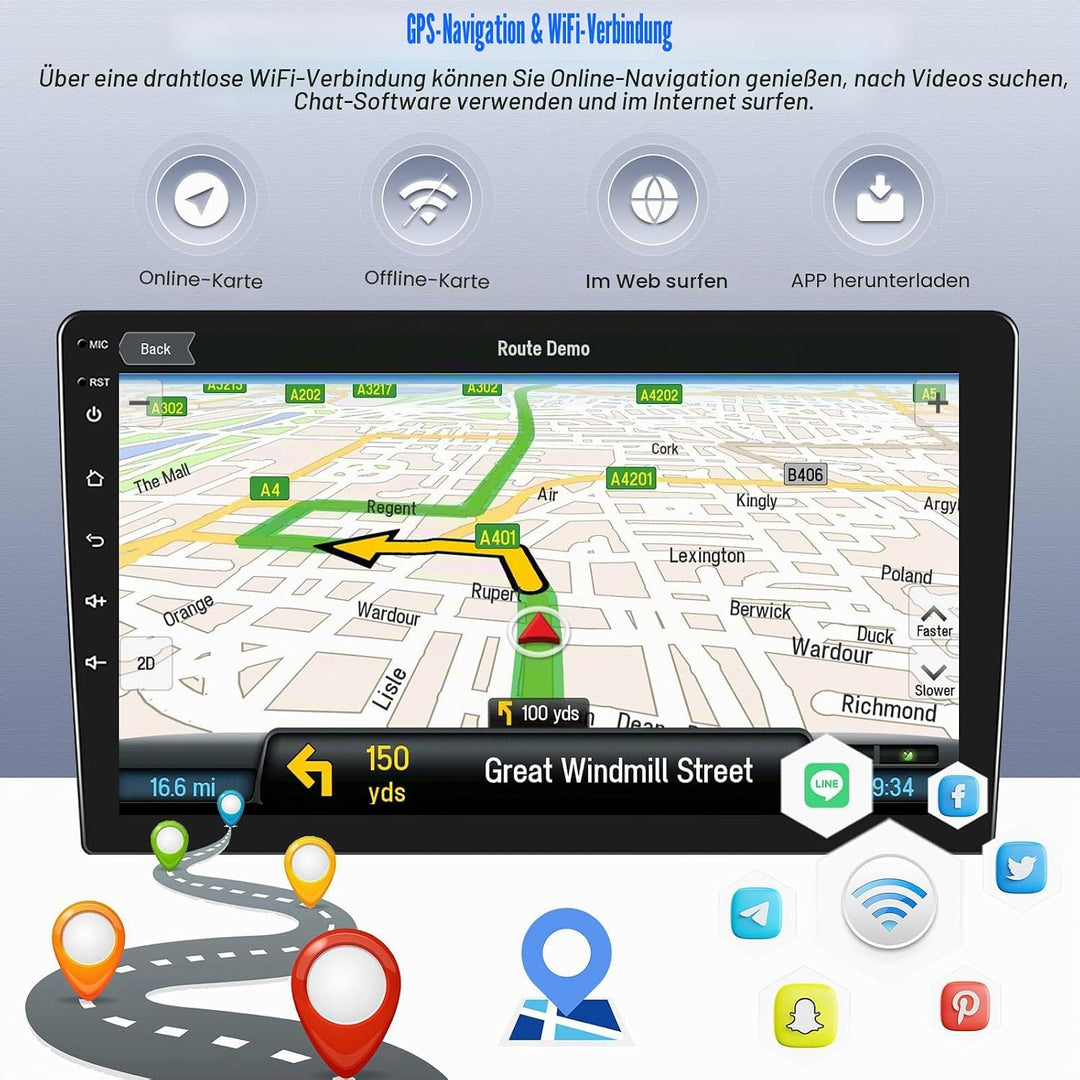 SIXTOP [2G+64G] Android 13 Autoradio mit Bluetooth für M-ercedes Benz C-Klasse W204 S204 2006-2011 m