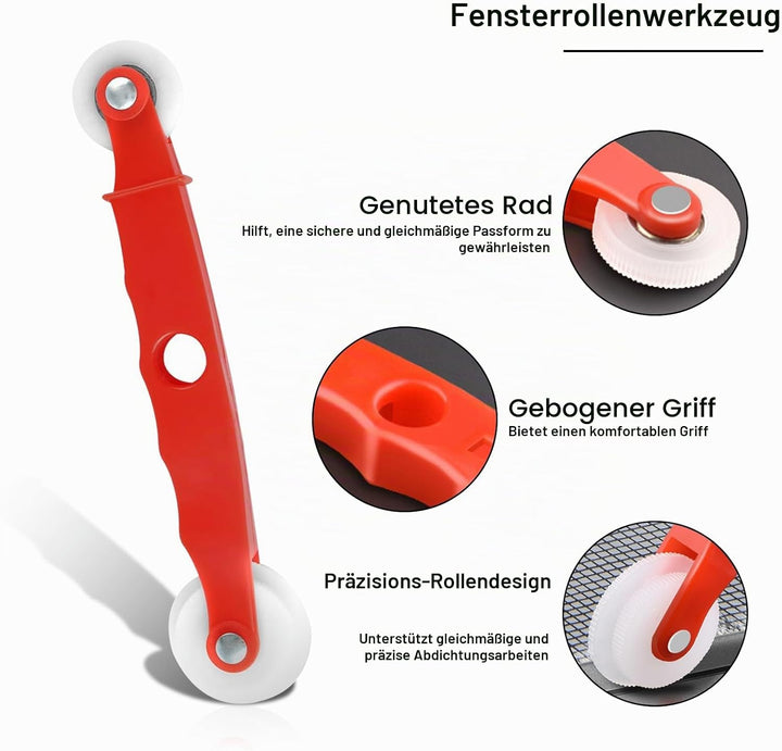 Fensterverglasungswerkzeug Set 4-teilig, Fenster Werkzeug für Montage &amp; Reparatur, inkl. Edelstahlsc
