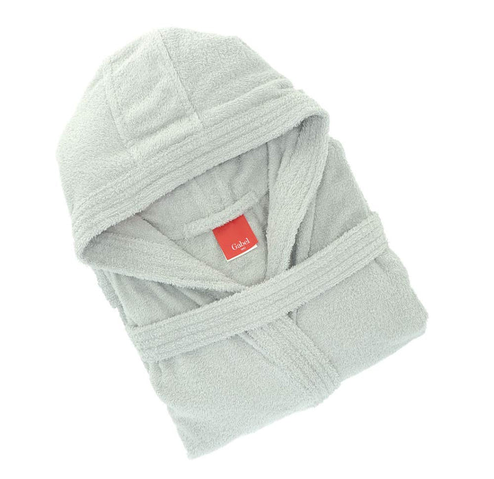 Gabel 09400 5B Bademantel für Erwachsene, 100% Baumwolle. 1x1x1 cm grau, Grau