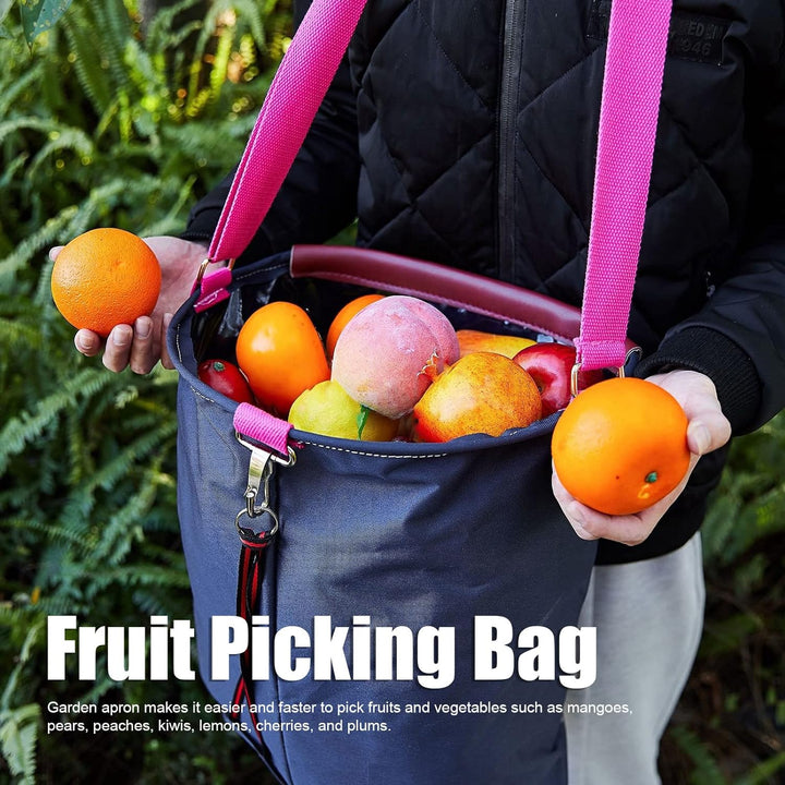 TYTOGE Obst-Pflück Beutel, Oxford-Stoff-Ernte Obst-Gemüse-Pflück Beutel Verstellbare Schulter Garten