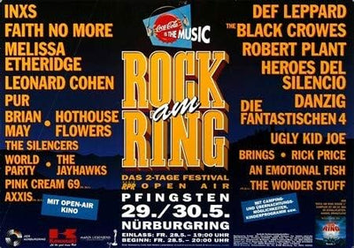 Rock AM Ring & Park - 1993, Rock am Ring 1993 » Konzertplakat/Premium Poster | Live Konzert Veransta