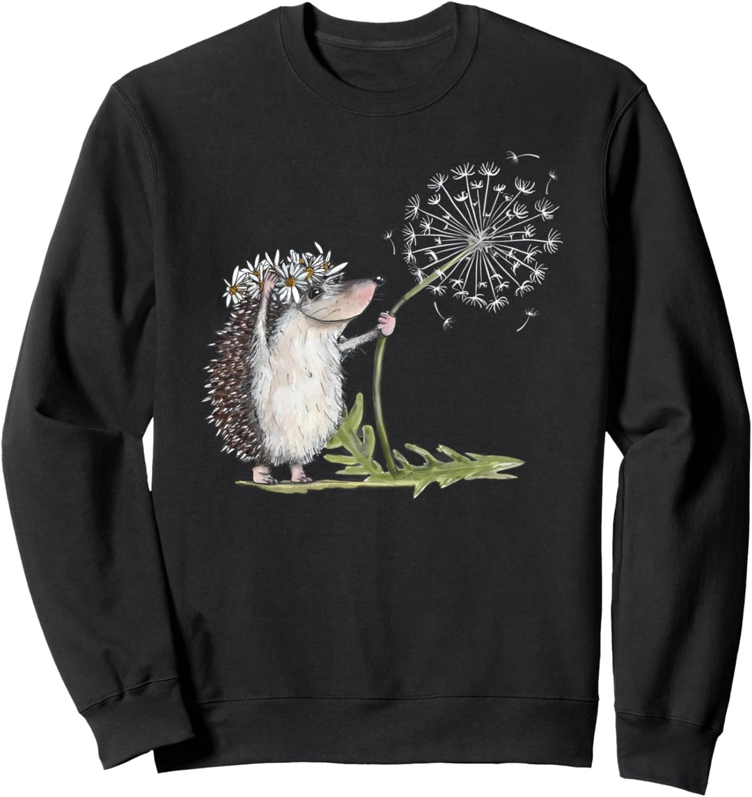 Igel mit Pusteblume Sweatshirt