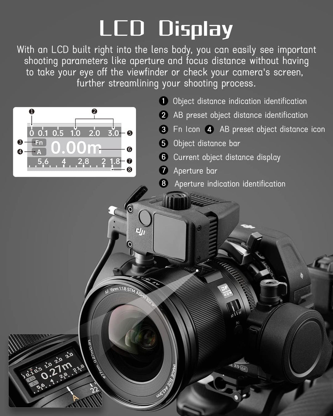 Viltrox AF 16mm F1.8 Vollformat Objektiv für Sony E Mount, Weitwinkel Autofokus Digital DF Kameraobj