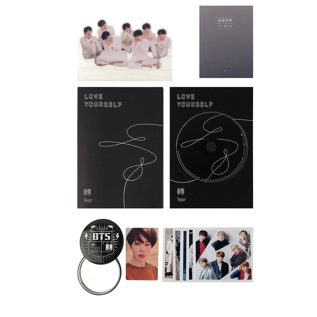 BTS 3rd Album - LOVE YOURSELF 轉 TEAR [ Y ver. ] CD + Photobook + Mini Book + Photocard + Standing Ph