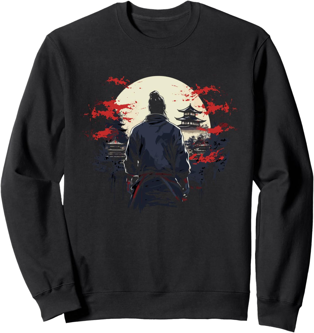 Japanischer Samurai in Japanischer Landschaft | Samurai Sweatshirt