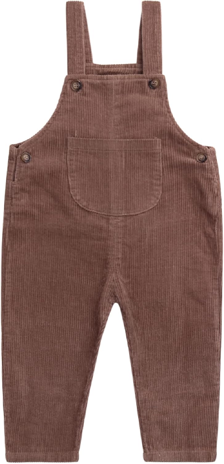 Camilife Baby Kleinkind Jungen Mädchen Kordsamt Latzhosen Overall Kord-Latzhose Cordhose Haremshose