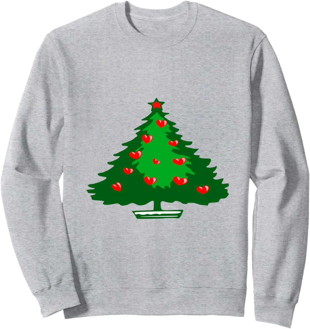 Weihnachtsbaumherzen Sweatshirt