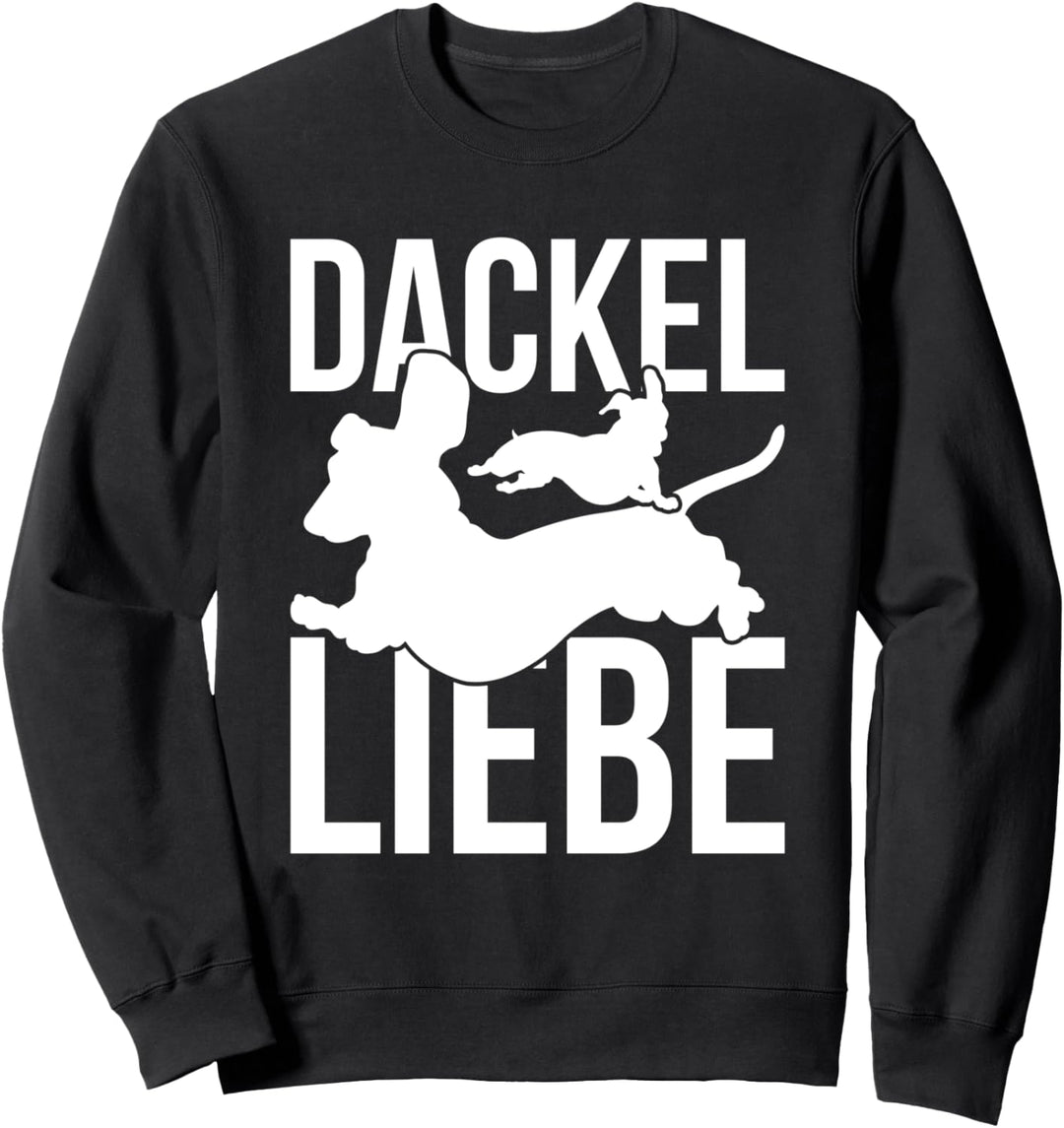 Hunde Geschenk zum Valentinstag Hunderasse Dackel Sweatshirt