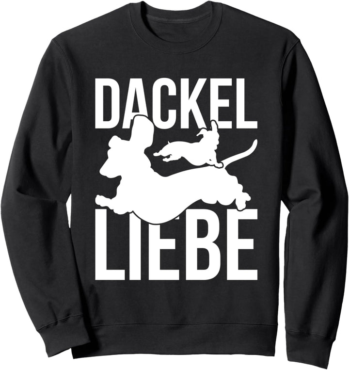 Hunde Geschenk zum Valentinstag Hunderasse Dackel Sweatshirt
