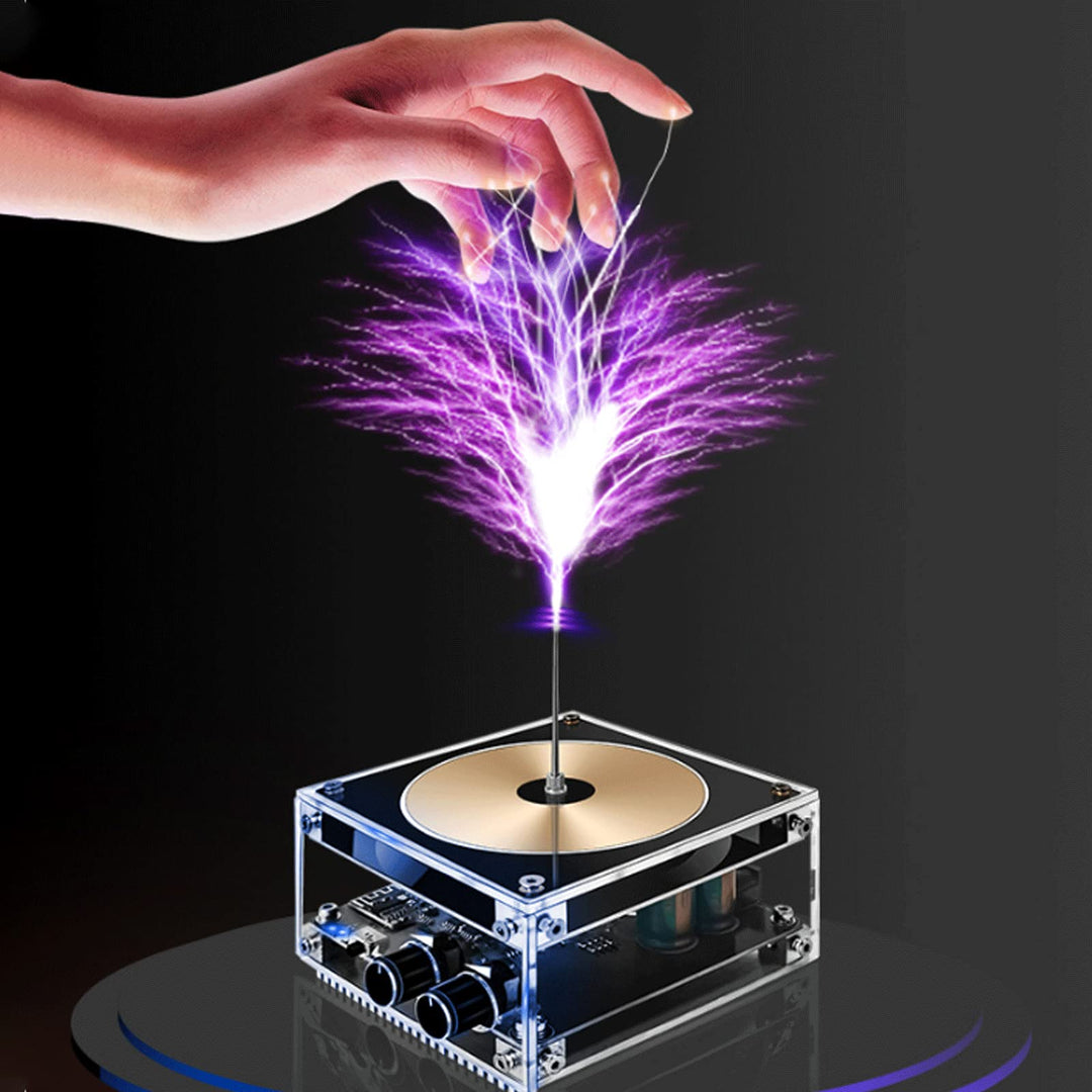 Teslaspule Bluetooth Mini Musik Tesla Spule Bogen Plasma Lautsprecher Tesla Coil Berührbare DIY Spul