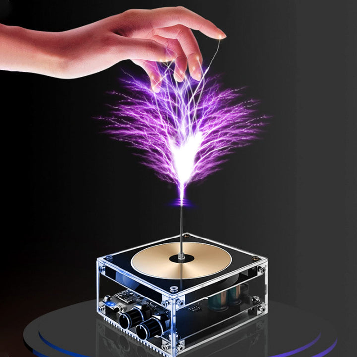Teslaspule Bluetooth Mini Musik Tesla Spule Bogen Plasma Lautsprecher Tesla Coil Berührbare DIY Spul