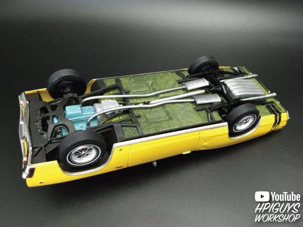 MPC 1968 Dodge Coronet Cabrio mit Anhänger im Massstab 1:25