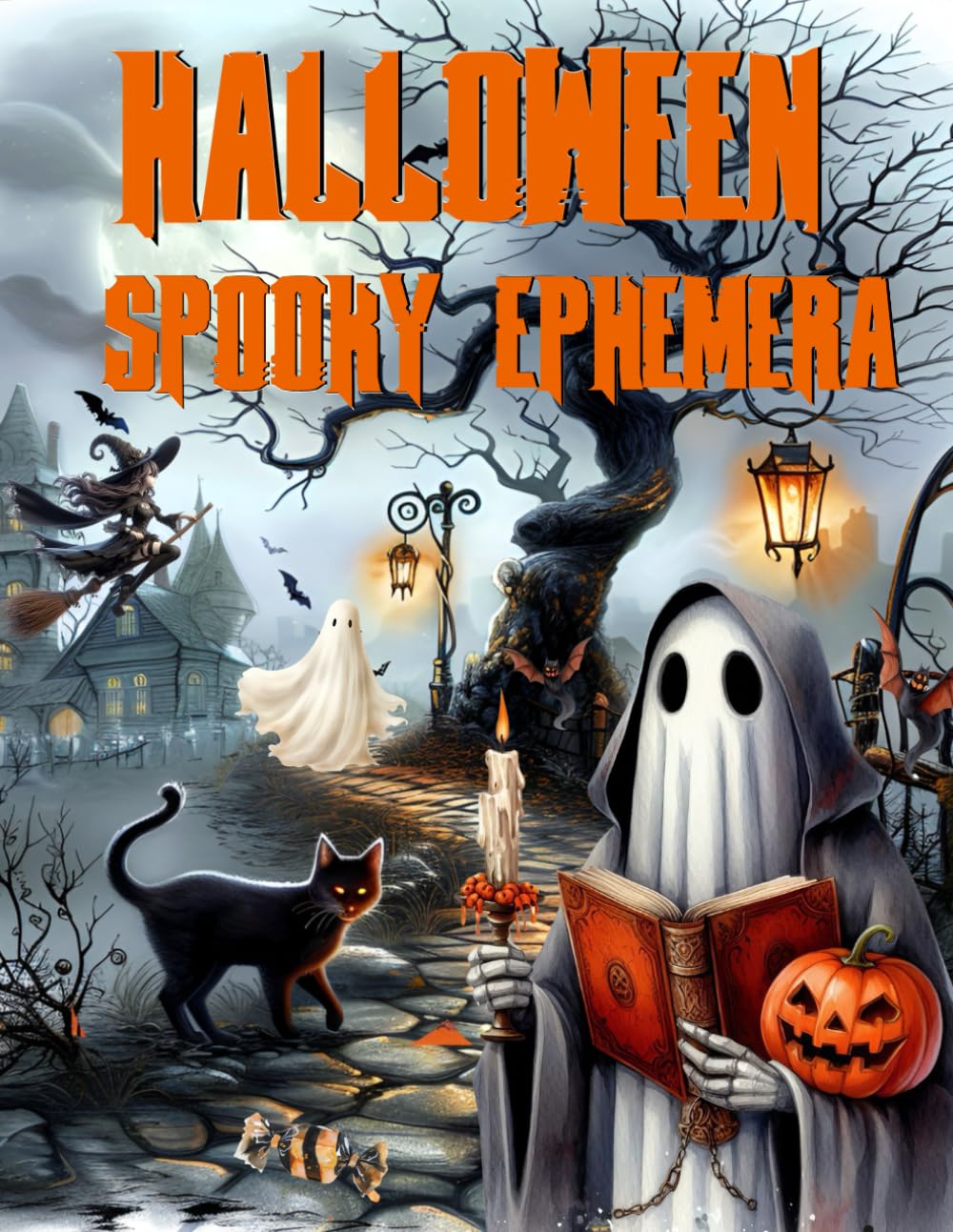 Halloween Spooky Ephemera Book: High Quality Images Of Peoples, For Paper Crafts, Scrapbooking, Mixe