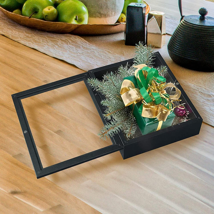 Muzilife 3D Holz Bilderrahmen mit Öffnung zum Befüllen 20x25cm Objektrahmen mit Stecknadeln und Dübe