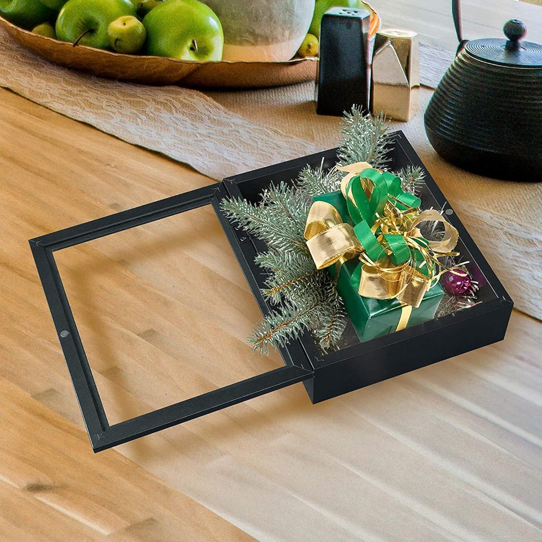 Muzilife 3D Holz Bilderrahmen mit Öffnung zum Befüllen 20x25cm Objektrahmen mit Stecknadeln und Dübe