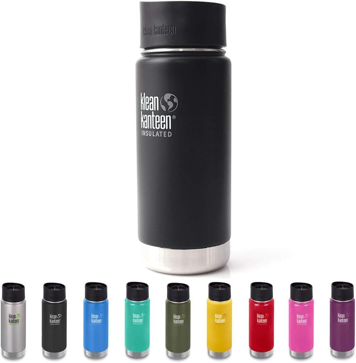 Klean Kanteen Wide Vakuumisoliert mit Cafe Cap 2.0 Trinkflasche M Wild Orchid, M Wild Orchid