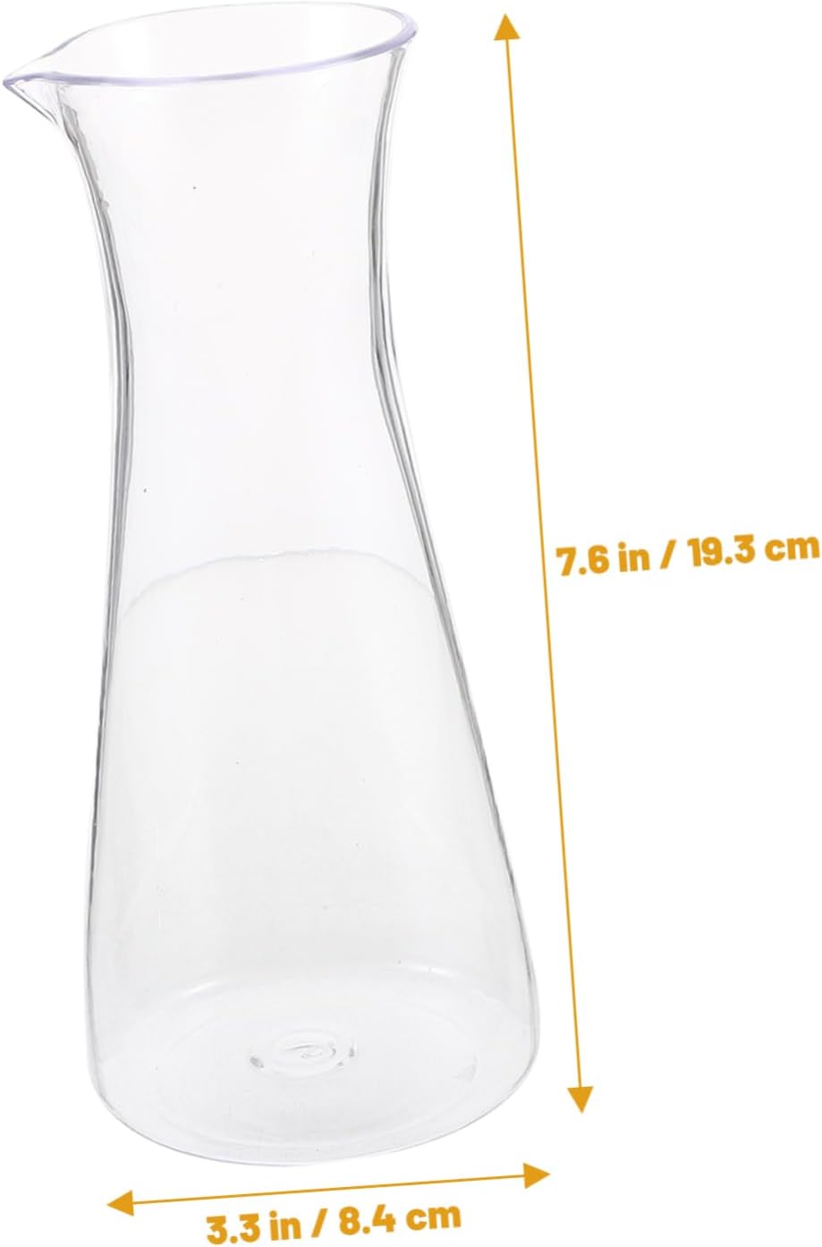 VICASKY Weinkaraffe aus Acryl für Servieren von Getränken Transparenter Rotwein Dekanter für Familie