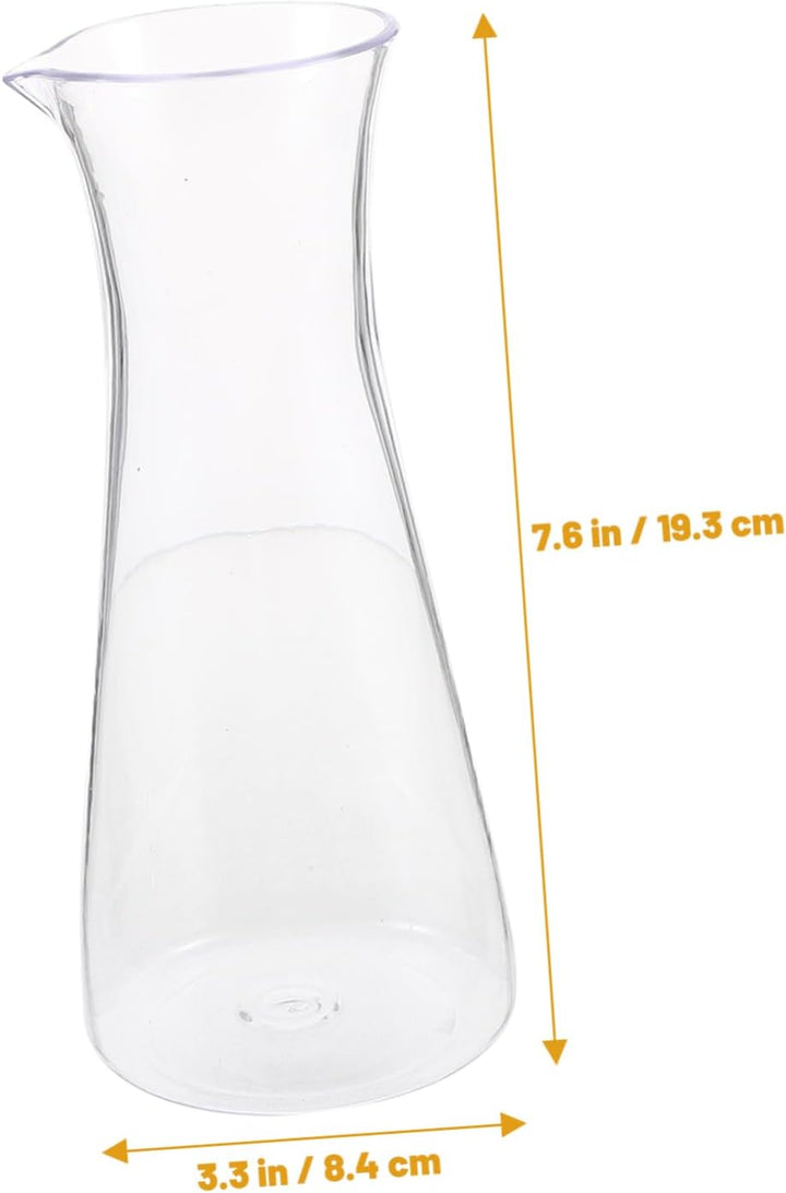 VICASKY Weinkaraffe aus Acryl für Servieren von Getränken Transparenter Rotwein Dekanter für Familie