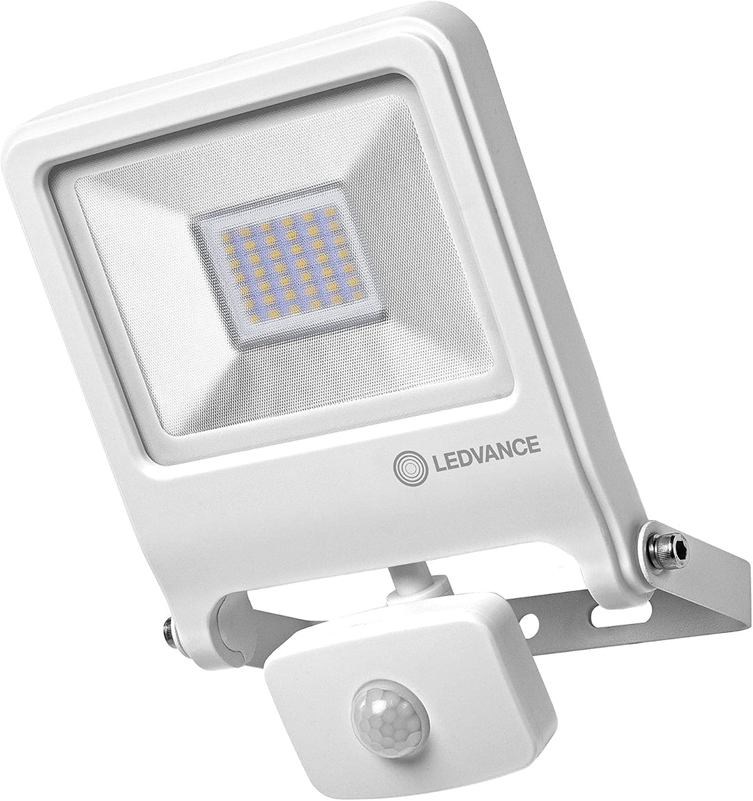 LEDVANCE LED Fluter, Leuchte für Aussenanwendungen, integrierter Bewegungssensor, Warmweiss, 223 mm