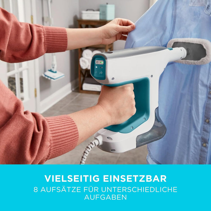 BLACK+DECKER 2000W Druck-Dampfreiniger Steam Ultra (mit 4 bar Dampfdruck, beseitigt 99% aller Hausha
