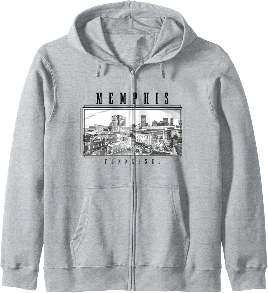 Memphis Tennessee Vintage Skyline Kapuzenjacke