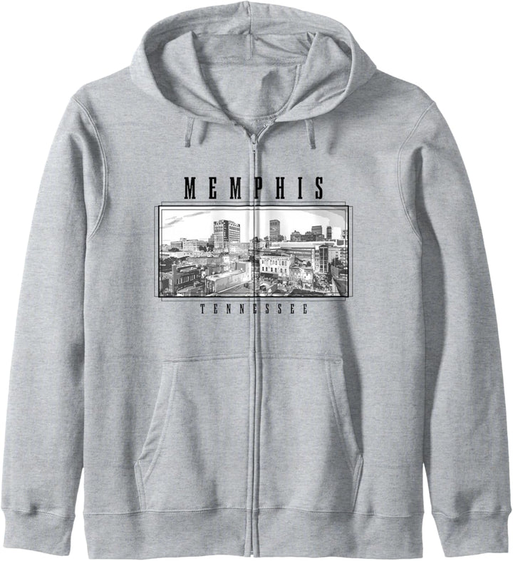 Memphis Tennessee Vintage Skyline Kapuzenjacke
