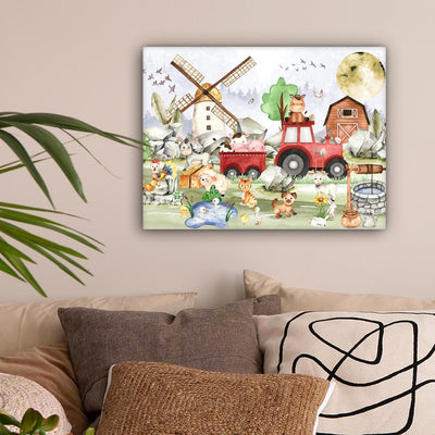 MuchoWow© Leinwand 40x30 cm Deko Schlafzimmer Aesthetic Leinwandbilder Wohnzimmer Gemälde Foto Gesch