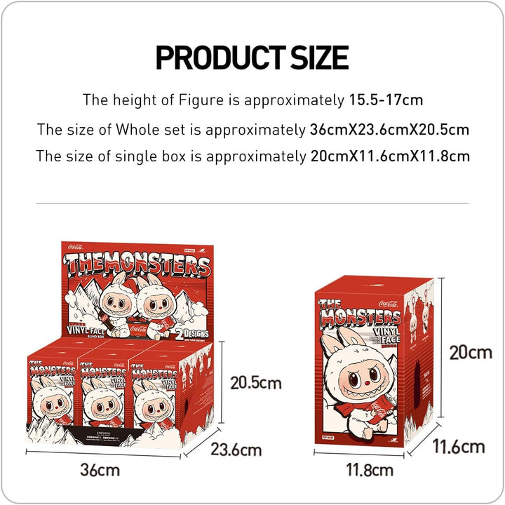POP MART The Monsters COCA-COLA Series-Vinyl Face Plush Pendant Anime Actionfiguren Sammelfiguren Sa