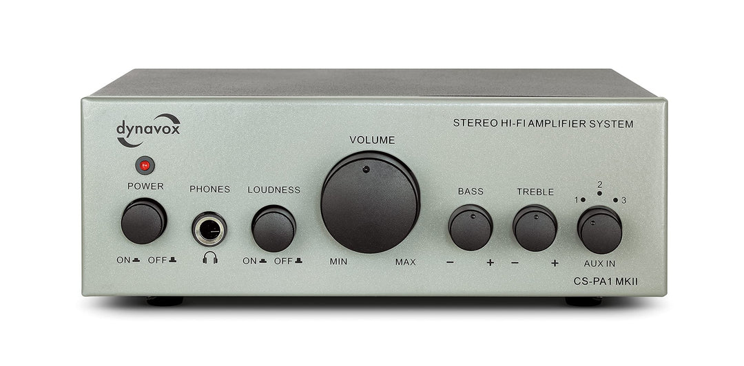 Dynavox CS-PA1 MK II Mini Stereo-Verstärker, Klangregelung für Bass und Hochton, 3,5 mm Klinken-Ansc
