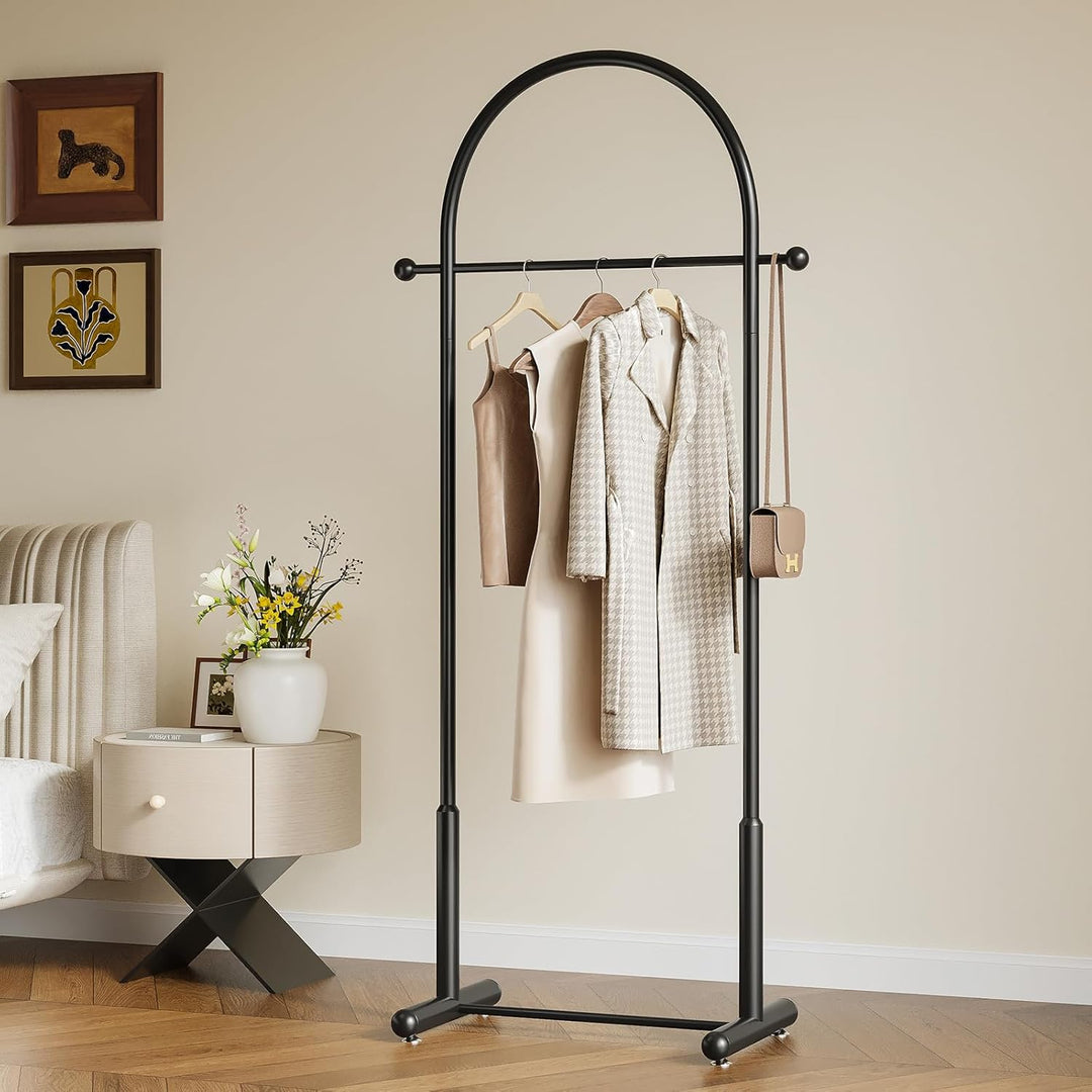 Schwerlast-Kleiderständer aus Metall – Bogenförmige platzsparende Garderobe für Kleidung & Accessoir