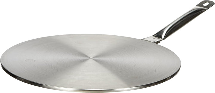 Ibili Induktions-Adapterplatte Prisma 28 cm aus Edelstahl, Silber, 28 x 28 x 10 cm