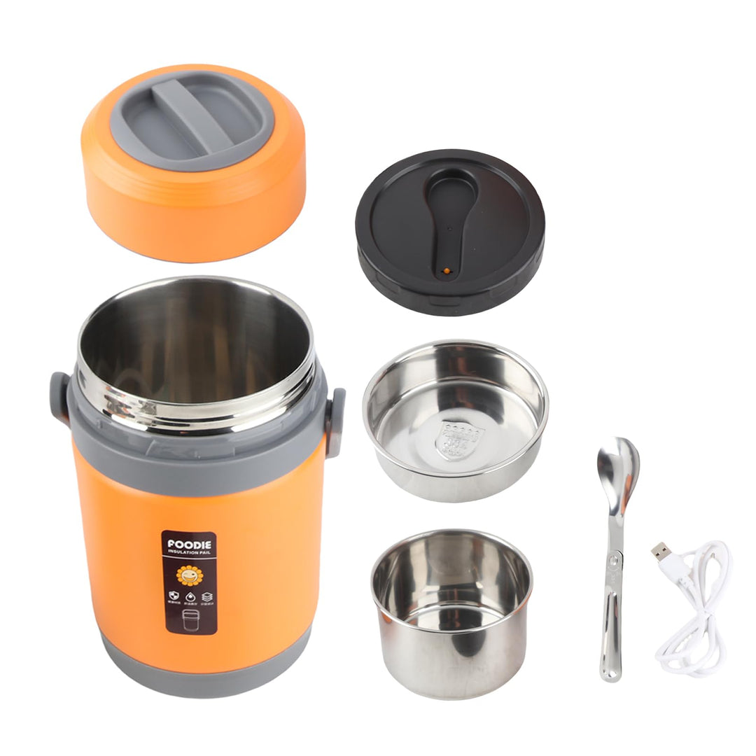 Hot Pot Electric mit Dampfer, 2L -Ramenkocher, Elektro -Topf für Pasta, Shabu Shabu, Haferflocken, S