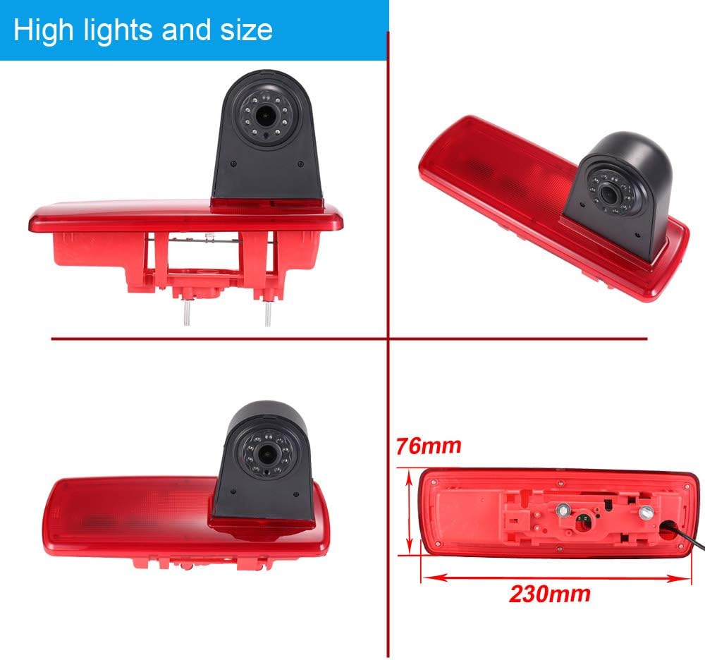 18mm Linse Top Qualität Auto Bremsleuchte Rückfahrkamera für FIAT talento Nissan NV300 Renault Trafi