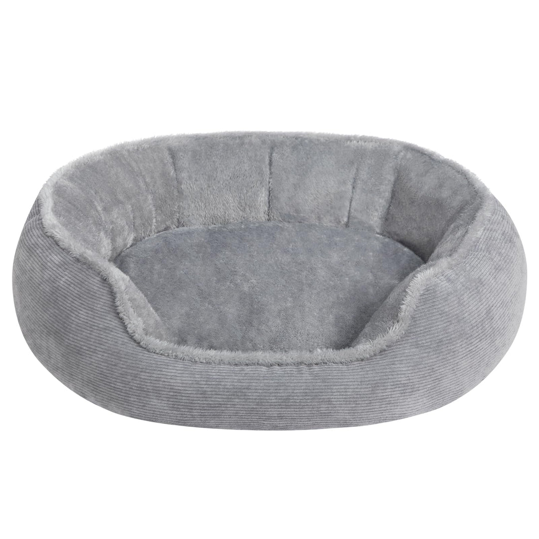 Hollypet Katzenbett Kleines Hundebett, Rundes Haustierbett für Katzen und Welpen, Weiches Schlafbett