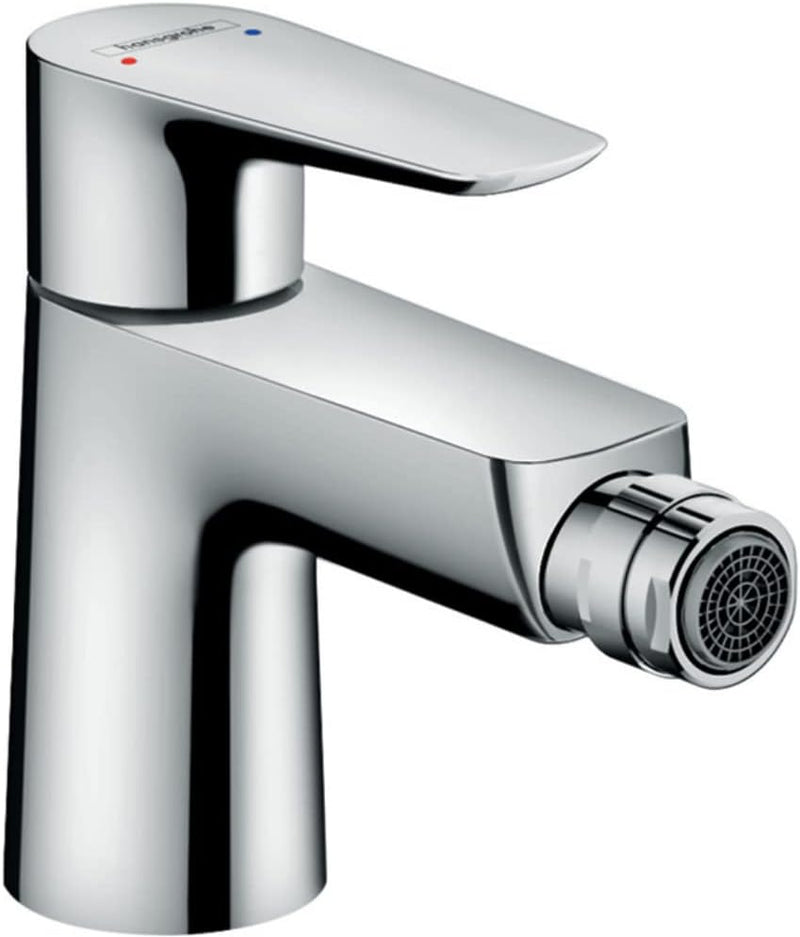 hansgrohe Einhebel-Bidetmischer Talis E, Bidetarmatur mit Auslauf Höhe 80 mm und Push-Open Ablaufgar