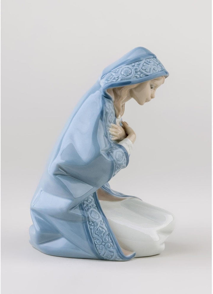 LLADRÓ Krippenfigur Jungfrau Maria. Ii. Jungfrau Maria. Porzellan.