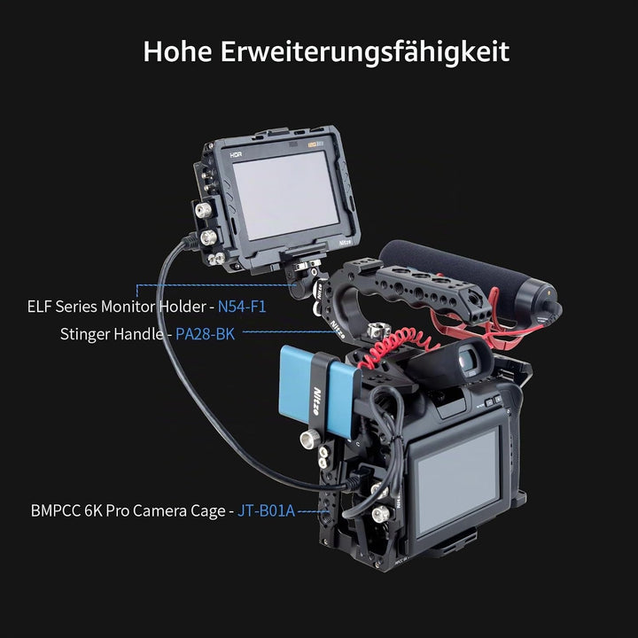 Nitze Monitor Cage for Blackmagic Video Assist 5’’ 3G/12G - JT-B01A Monitor Cage-JT-B01A, Monitor Ca