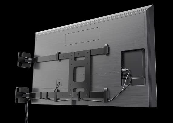 Meliconi SPACE SYSTEM THE SHAPE, Neigbare TV-Wandhalterung, Design TV-Halterung von 55" bis 82", Um