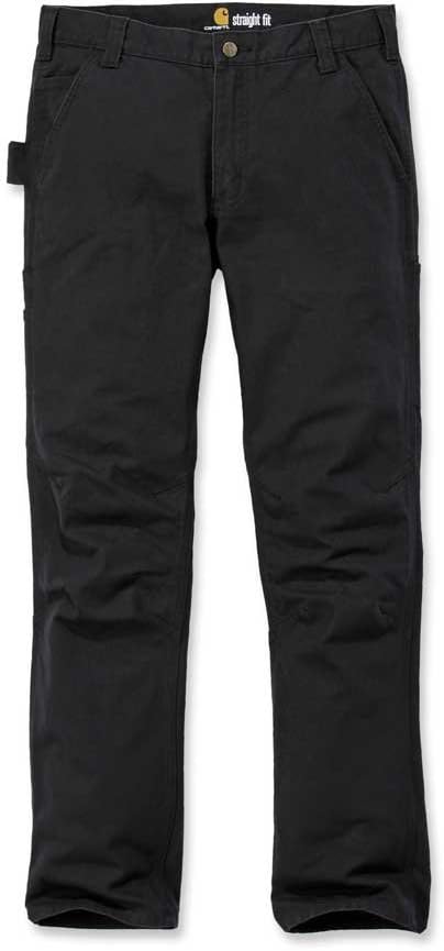 Carhartt Herren Straight Fit Stretch Duck Dungaree Arbeitshose 40W / 32L Schwarz, 40W / 32L Schwarz