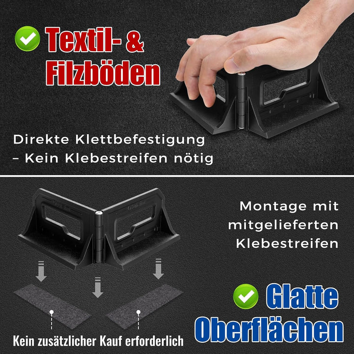Mehrzweck Kofferraum Organizer & Gepäckfixierung - 50° bis 210° Verstellbare Halterung - Robustes PE